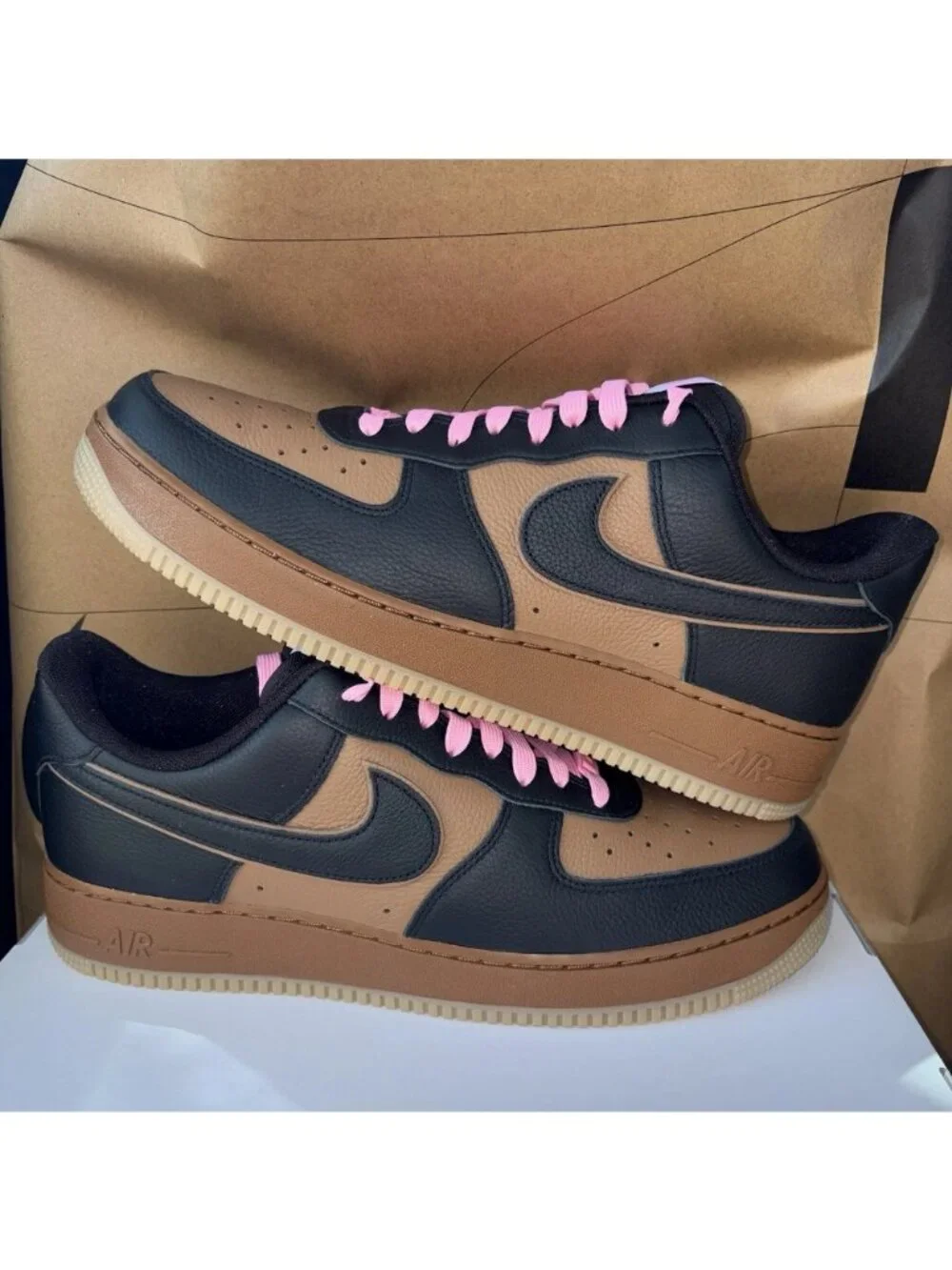 NEW Nike Air Force 1 Low By You HF0659-900 Mocha Pick Travis Scott Men Size 12.5